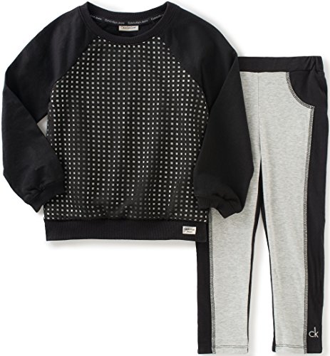 Calvin Klein Girls' Sweatshirt with Leggings Set