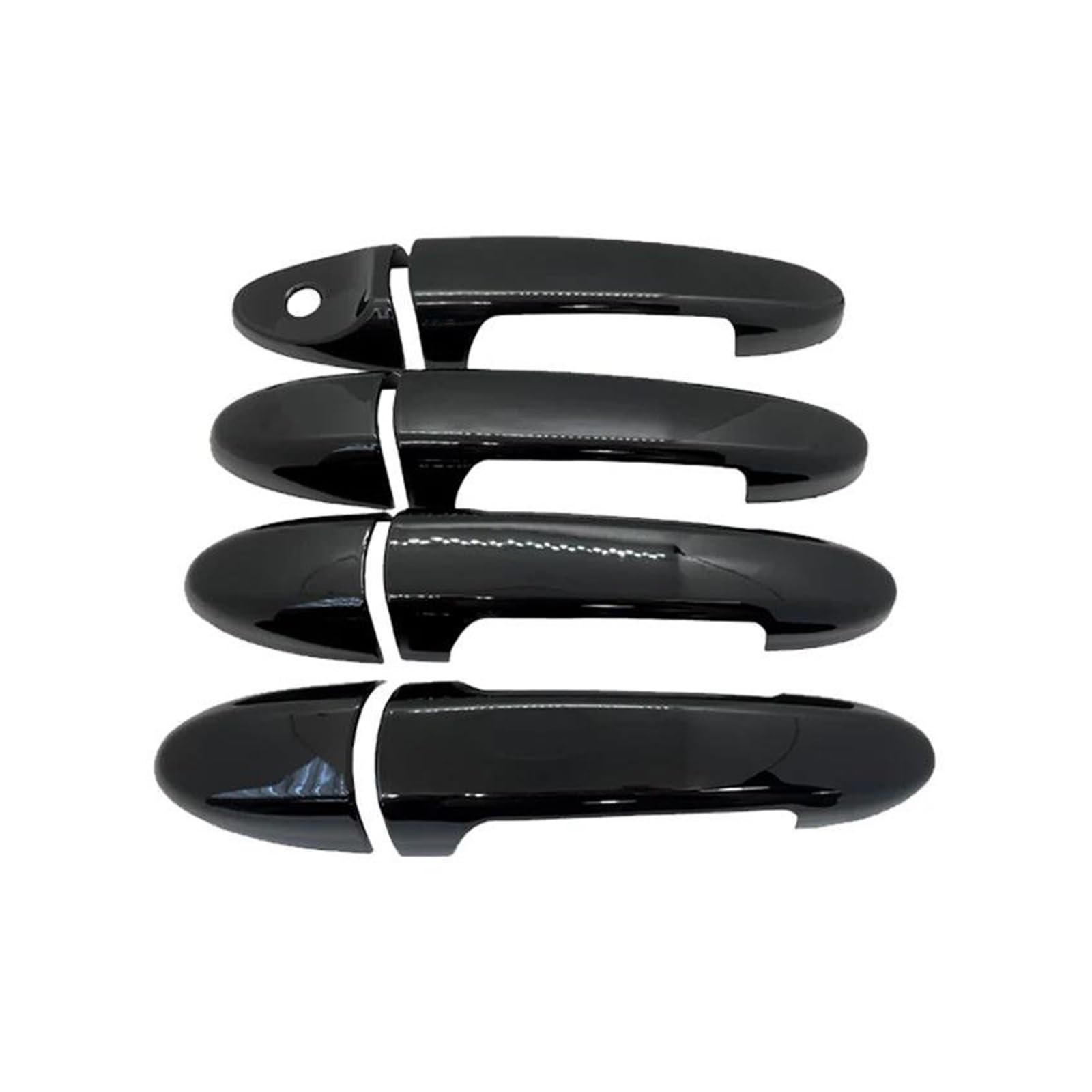 Fixcor Gloss Black For Ford For Escape Mk1 Mk2 2002 2003 2004 2001~2012 Car Accessories Decorate Stickers Chrome Door Handle Exterior Cover(Gloss Black)
