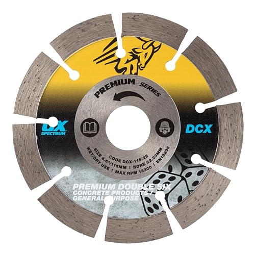 OX Spectrum Premium Double Six Diamond Blade - GP - 115/22.23mm