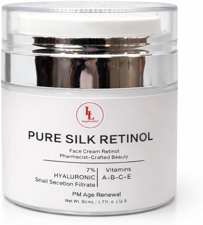 Creme noturno facial com retinol, filtrado de secreção de caracol, ácido hialurônico e vitaminas – 50 mL