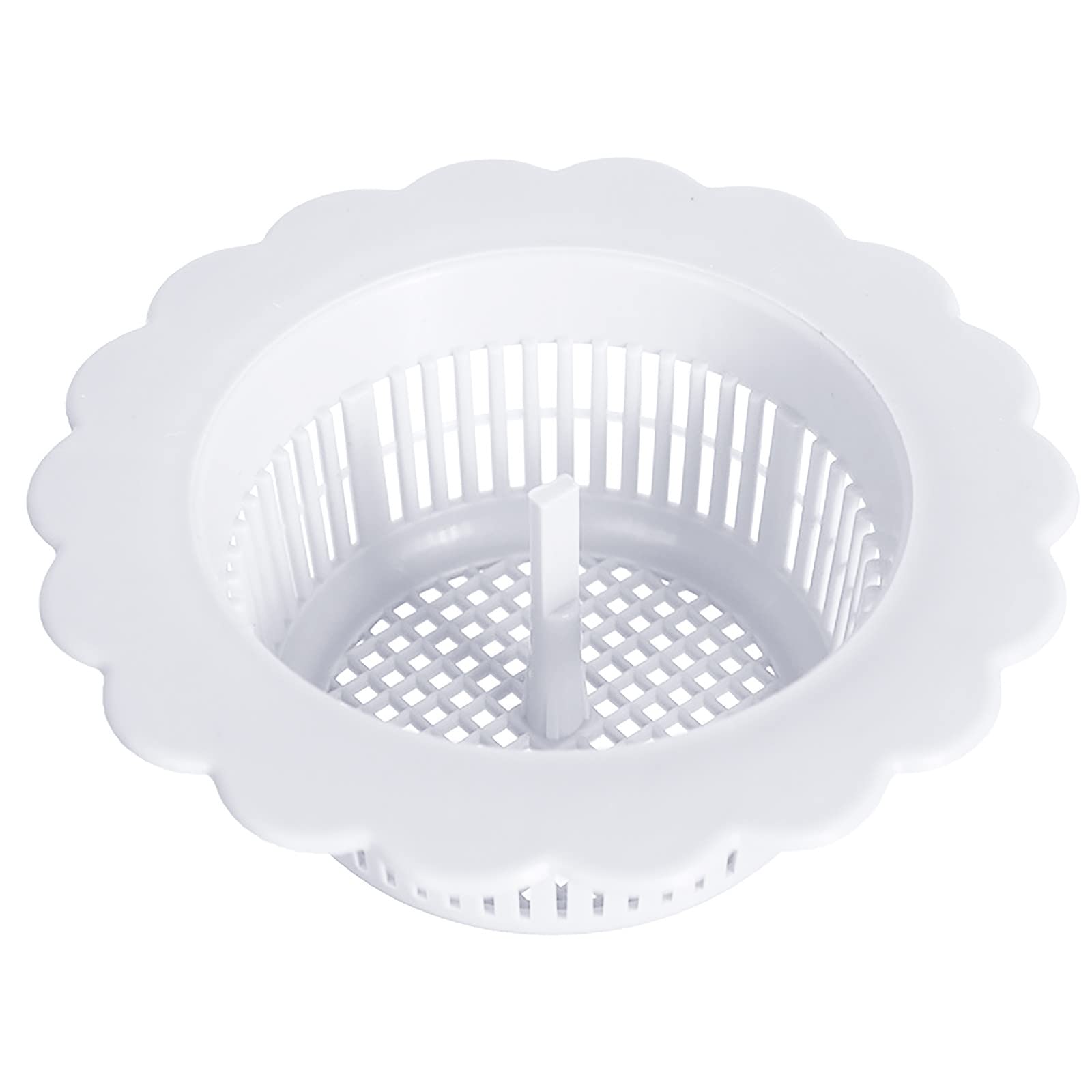 Kitchen Sink Strainers Drain Basket Sink Filter Strainers for Kitchen Kitchen Leftover Sink Strainer Drain Spout Filter Food Scraps Catcher Kitchen Sink Drain Strainer (White)
