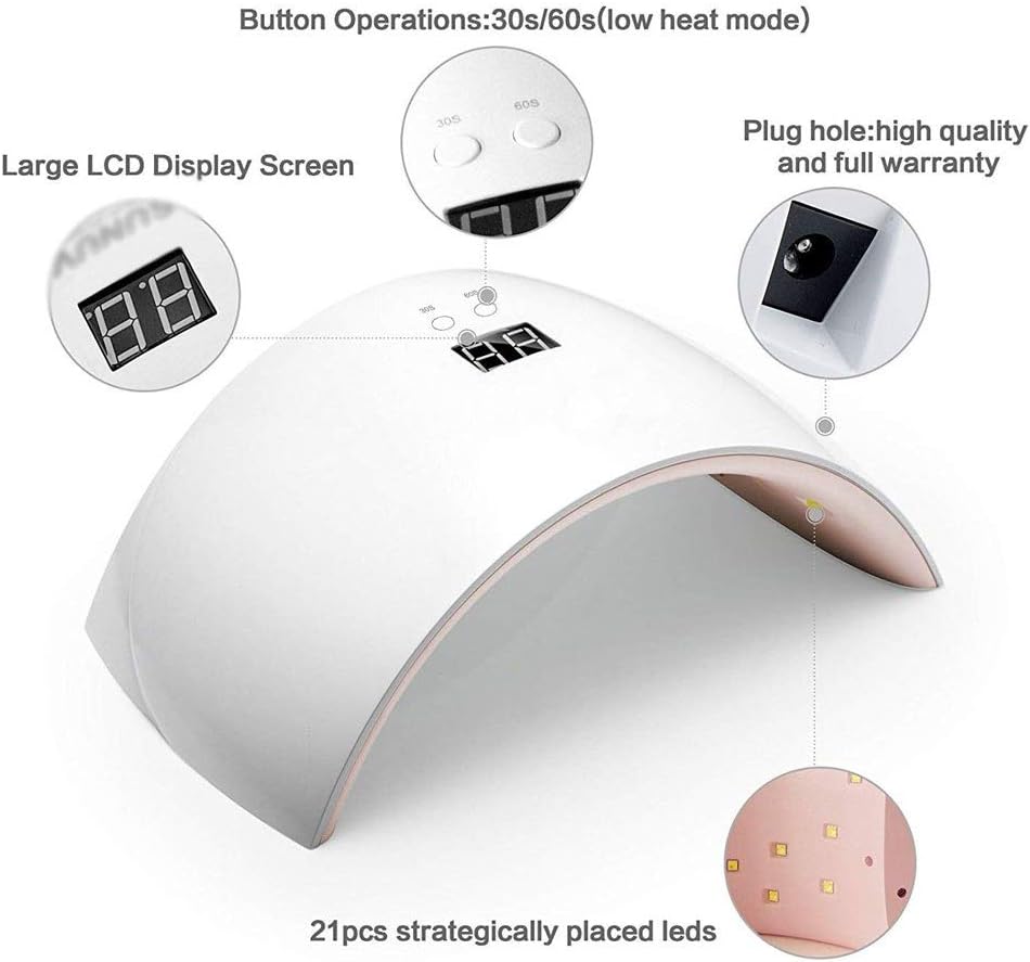 Nail lamp-Gel Light Dryer with Timer Setting, Automatic Sensor Art Tools for Fingernail and Toenail Curing