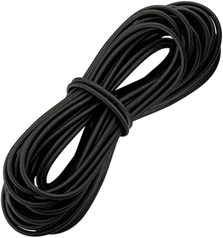 5本セット】キイロコンコン パラコード 黒色 反射材入り 30M 5mm 5色