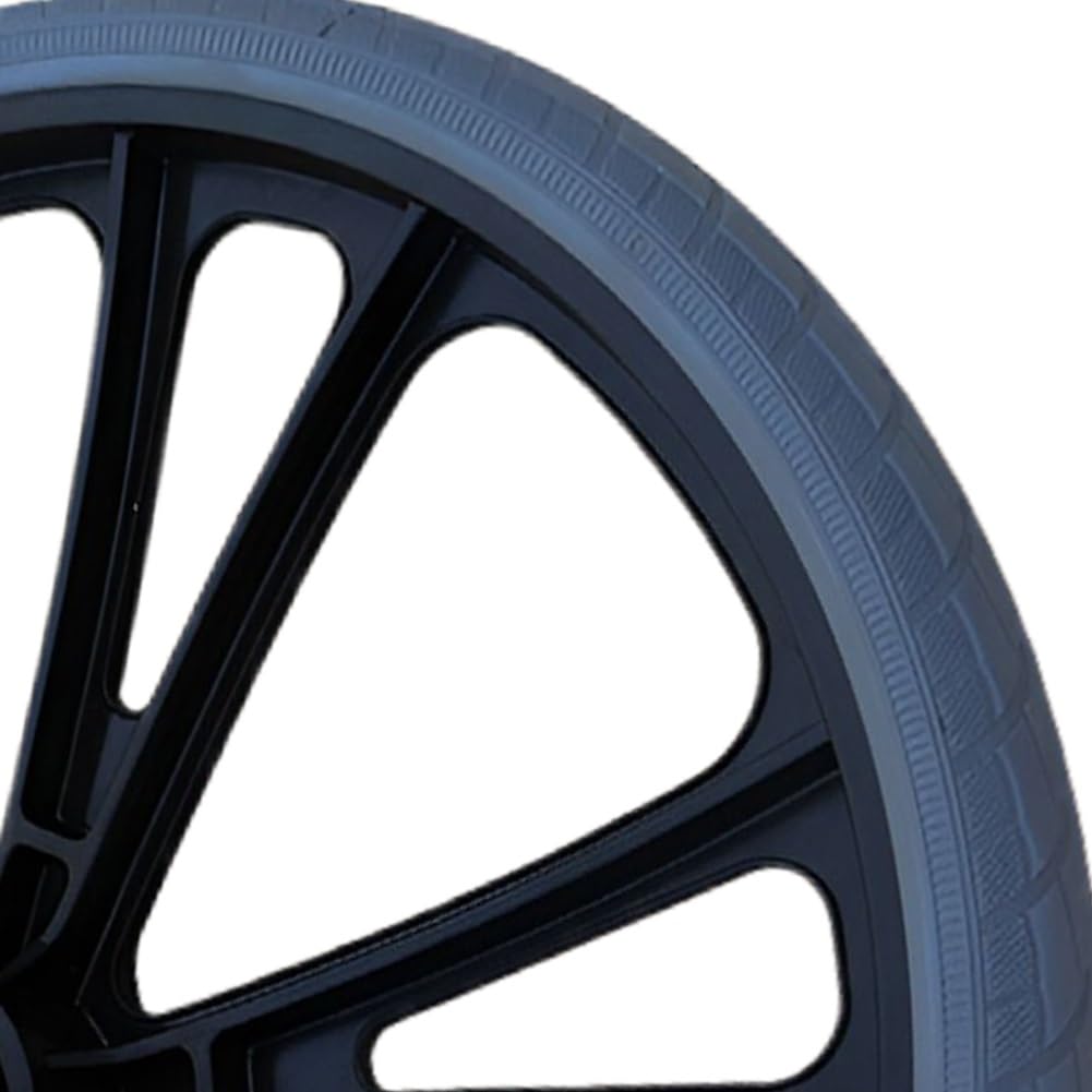 Ruedas para Silla de Ruedas, 1 Par de Ruedas Traseras de Repuesto de 16 pulgadas para Silla de Ruedas, Rodamiento: 12 mm, Neumáticos Sólidos para Sillas de Ruedas Manuales