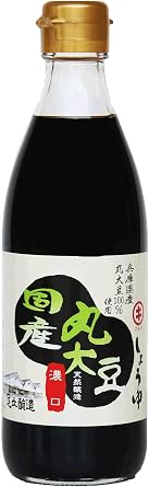 Adachi Jozo|100% Japanese Whole Soybean Soy Sauce 360ml|Marudaizu Shoyu|Naturally Brewed, Slow-Aged|Authentic Umami, Made in Japan