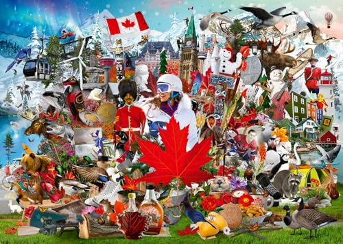 Ravensburger Oh Canada! 1000 Piece Jigsaw Puzzle for Adults – 12001006 – Handcrafted Tooling, Made in Germany, Every Piece Fits Together Perfectly