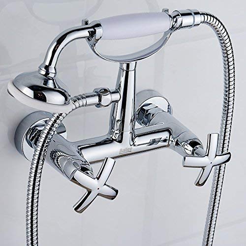 Ensemble de douche double poignée pour rénovation de salle de bain rétro