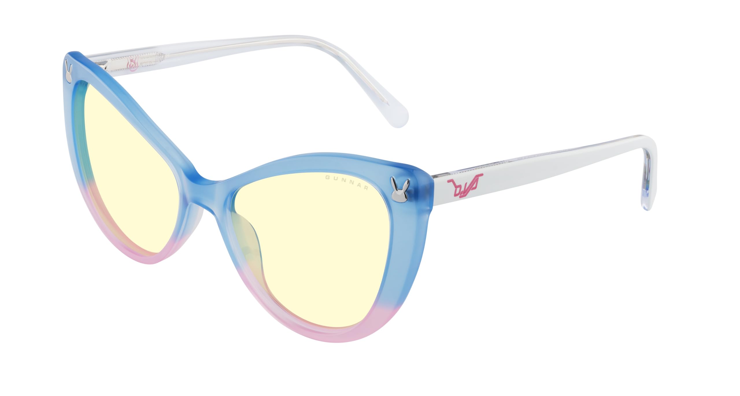 Gunnar Niebieskie okulary blokujące światło model D.VA TOKKI EDITION AMBER