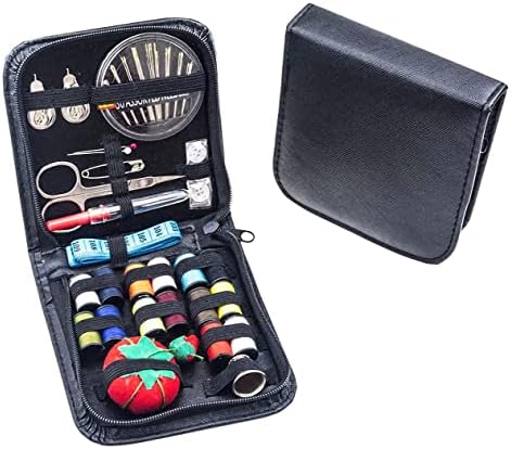 AMORNPHAN Sewing Kit for Adults and Kids, DIY Sewing Supplies with Sewing Accessories, Portable Mini Sewing Kit for Beginner, Traveller and Emergency Clothing Fixes, with Premium Black Carrying Case. image 5