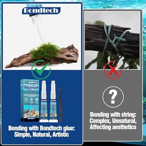 Image of Aquarium Glue, Clear Reef Glue, Instant Coral Adhesive for Plants and Rocks, Mosses, Coral, Stone, Wood, Freshwater and Saltwater Aquascape (2)