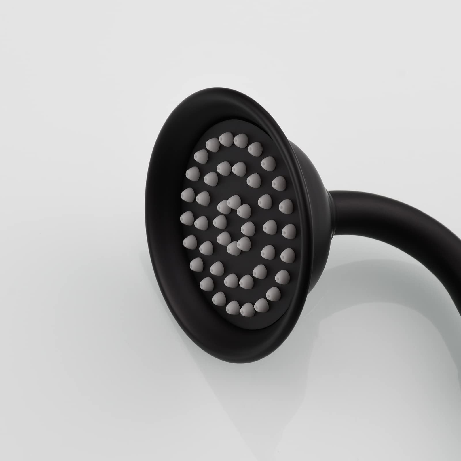 Tecmolog Set de Douche Noir Pommeau de Douche Rétro en Laiton avec Flexible et Support Mural, BS126BF