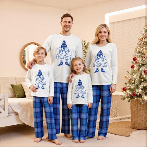 2025 Christmas Pajama Family Matching Pajamas Sets Christmas Pjs Sleepwear Outfits for Christmas Holiday Xmas Party2