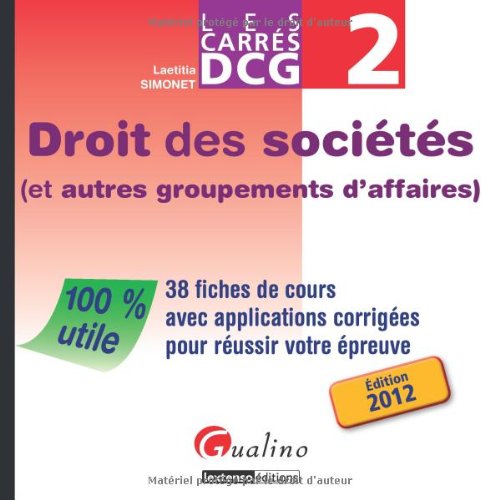 Carré DCG2 Droit des sociétés