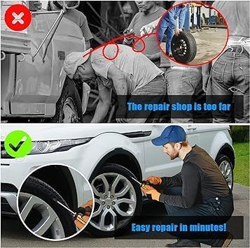 Vietnam 10 pcs Tyre Repair Screw, Rubber Nail Tire Repair Self-Service Tire Repair Nail, Puncture Repair Nail Vacuum Tyre Repair Nail for Car Motorcycle Bicycle 4