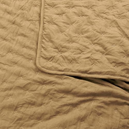 Colcha California King extragrande que soluciona camas cortas set amarillo 6