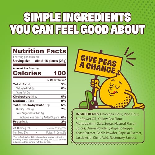 Image of Hippeas Chickpea Puffs, Variety Pack, Groovy White Cheddar, Jalapeno Cheddar, All Dressed, 18 x 0.8 oz, Baked Crunchy Chickpea Snacks, 3g Plant Protein, 2g Fiber & 50% Less Fat, Dairy & Gluten Free