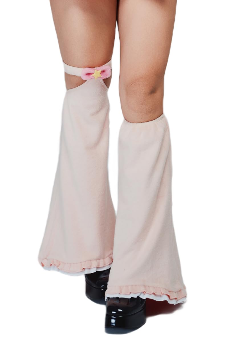MOEFLAVOR Official Licensed Chiitan Comfy Leg Warmers for Women Men Original Kawaii Plush Cosplay Accessory Outfit