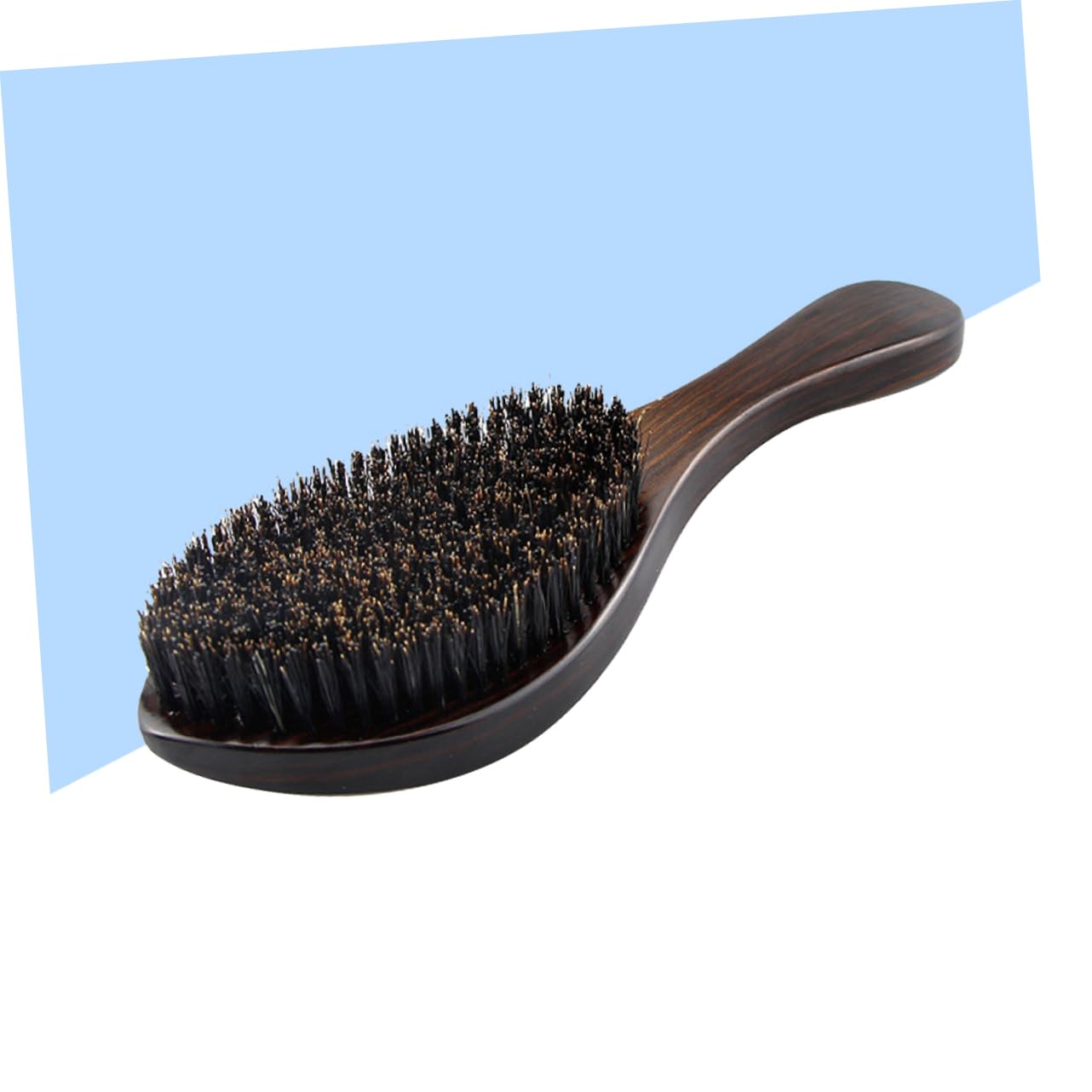 minkissy Professional Beard Brush for Men Wooden Handle Men's Bristle Brush Portable Beard Grooming Kit