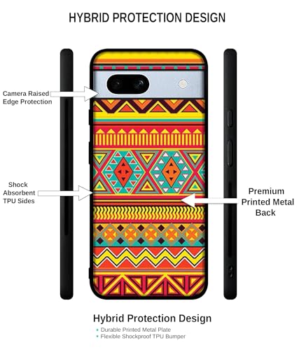 Image of Artistic Rangoli Design Premium 2D Printed Metal Back Case Cover for Google Pixel 7A 5G