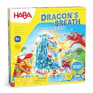 HABA Dragon's Breath Board Game - Award- Winning Board Games for Family Night and Exciting Tabletop Adventures for Dragon Fans Ages 5 and Up