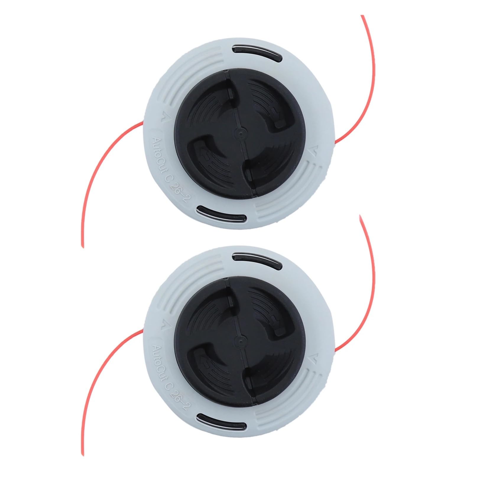Accesorios universales for cortacésped (Juego de 2 Piezas): Cabezal/Corte for máquina podar — Compatible con Cabezales desbrozadora C 26-2