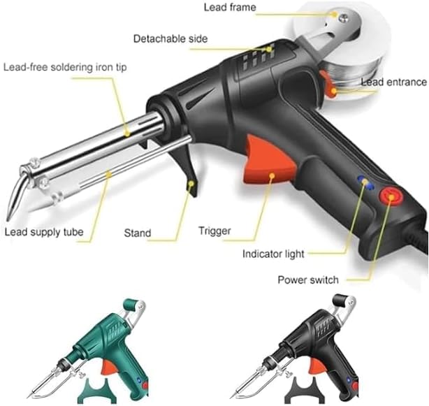 Ayyecoeeye Industrial Laser Welding Gun – 2025 Manual Soldering Tool For Metal, With Visual Window & Three-in-One Welding/Cutting/Rust Removal