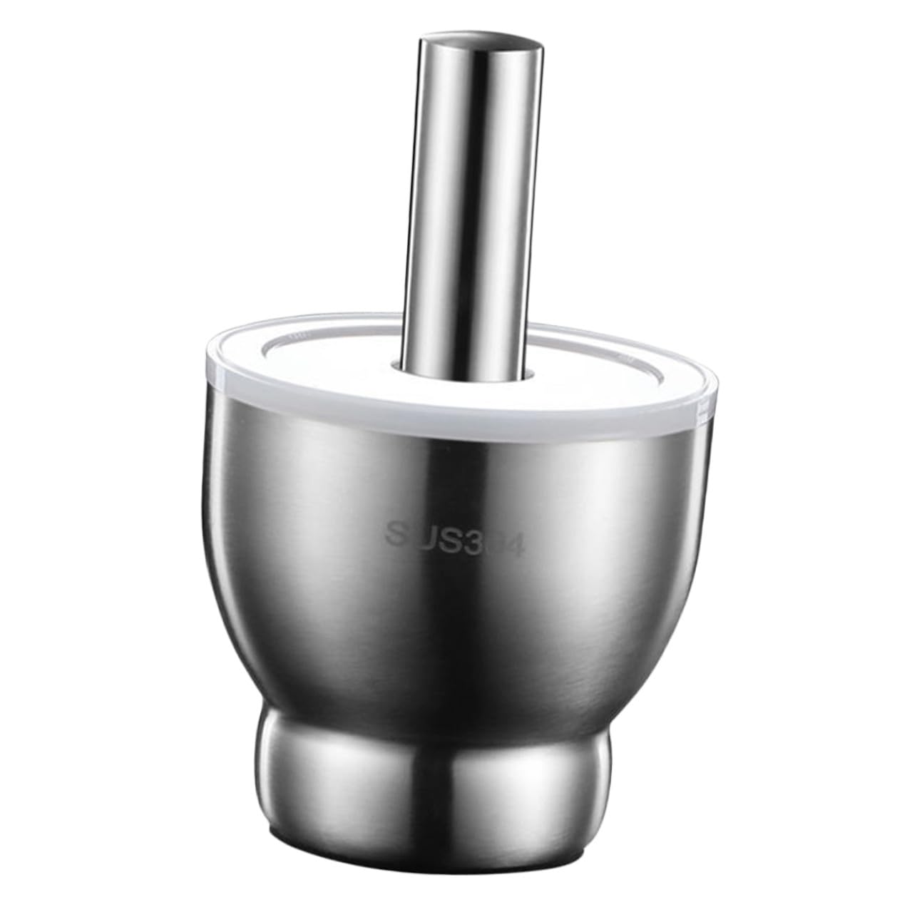 Stainless Steel Mortar and Pestle with Cover Food Grade Spice Grinder for Efficient Crushing and Grinding Smooth Design for Kitchen Use