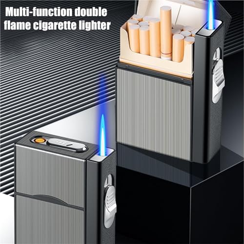 Encendedor con Estuche para 20 Cigarrillos Azul miniatura 2