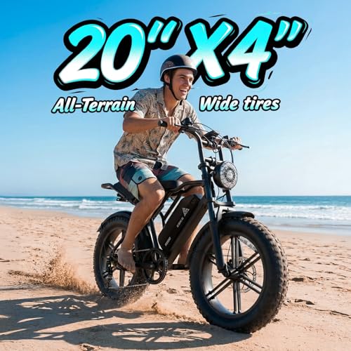 Image of TST Electric Bike for Adults 1500W Peak 20 inch Fat Tire All-Terrain E-Bike 60 /110 Miles Electric Dirt Bike - 48V 15 /25 AH Battery Tested to UL 2849 Powered Electric Bicycle