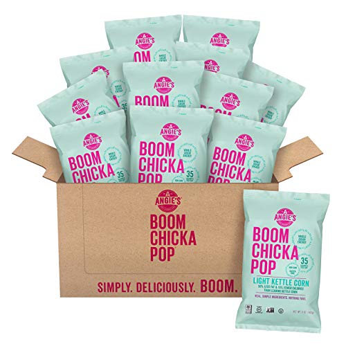 Angie's BOOMCHICKAPOP Light Kettle Corn, 5 Ounce Bag (Pack of 12 Bags)