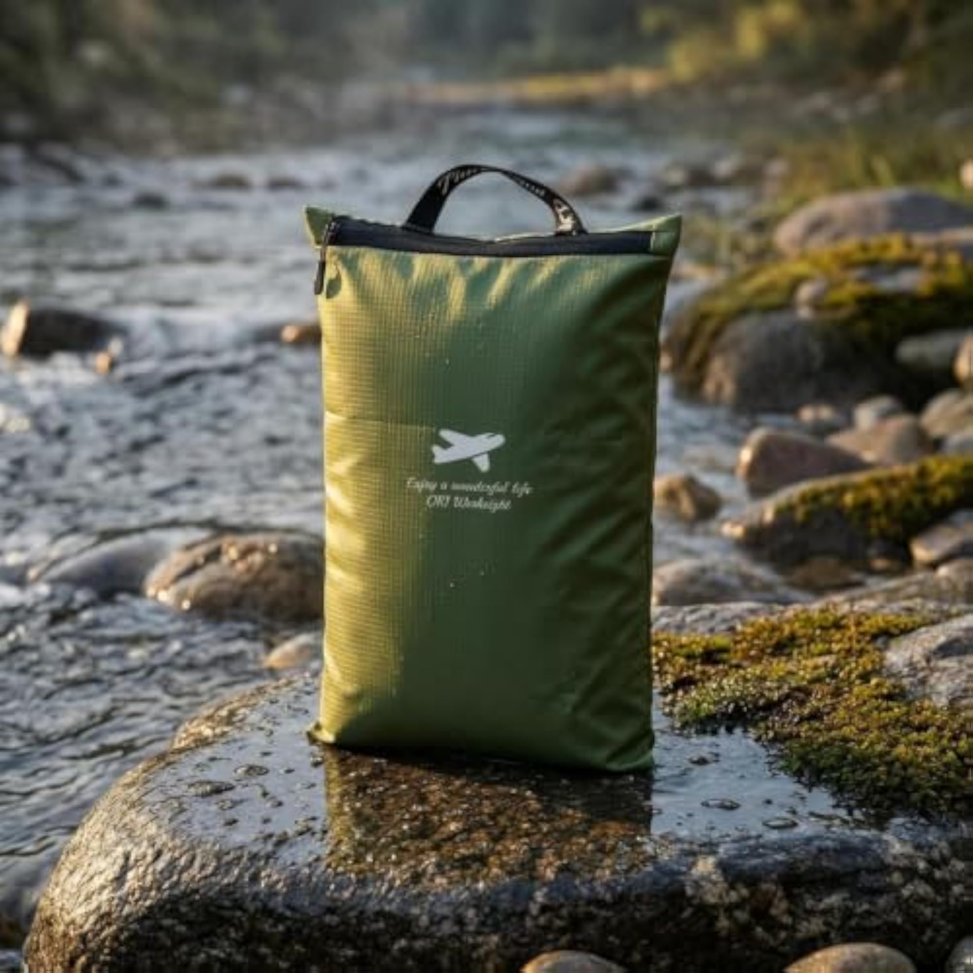 Waterproof Storage Bag Zippered Roll-Top, Green 2031