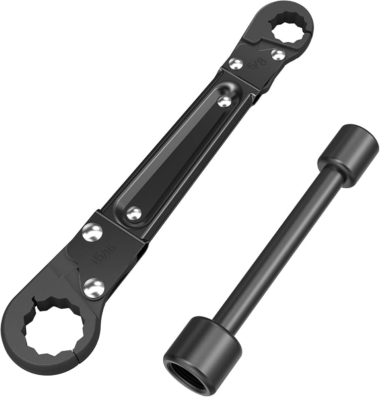 Angle Stop Wrench, Plumbing Tool for 3/8- and 1/2-Inch Valves | Fits 15/16- and 5/8-Inch Nuts; Dual-Action Grip Helps Reduce Slippage During Installation and Removal in Confined Spaces
