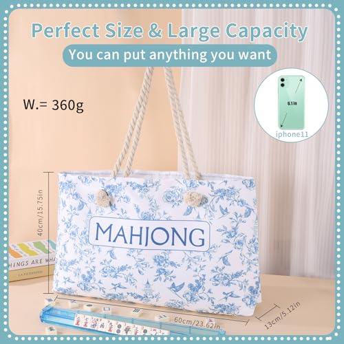 Set de bolsa para Mahjong americano 24x15 pulgadas miniatura 3