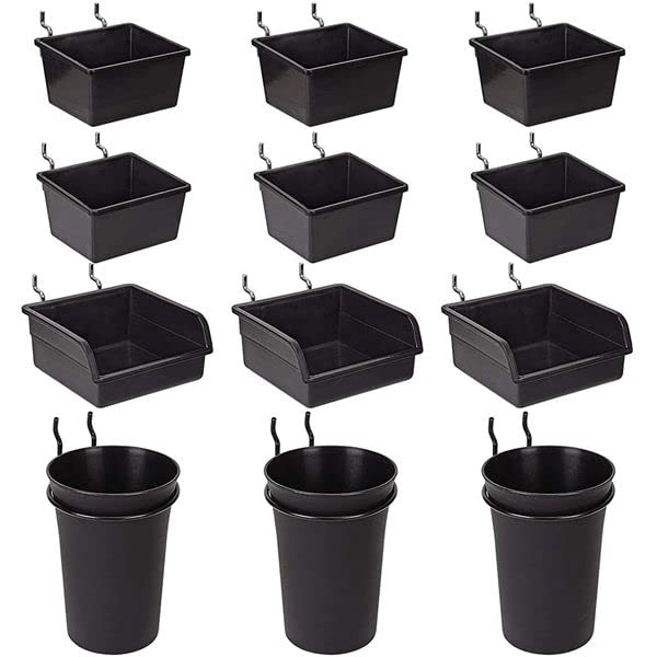 Tiamu 12 Pack Behälter mit , Lochwand Box Cup für Wandmontage ,...