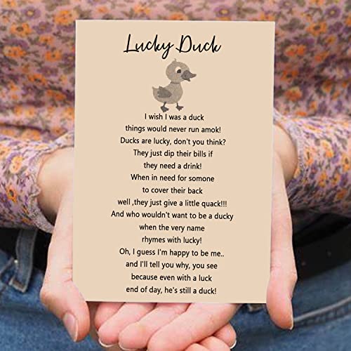 BLEOUK Lucky Duck Necklace Duck Lover Jewelry Friendship Good Luck Duck Charm Friendship Farewell Gift3