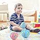 Magic Bean Rotierender Würfel, Rotierender Fingerwürfel Rotating Cube Spielzeug Kreatives Dekompression Lernspielzeug Rotierende Kleine Perlen Fingertip Zauberwürfel für Kinder Teens Erwachsene Blau