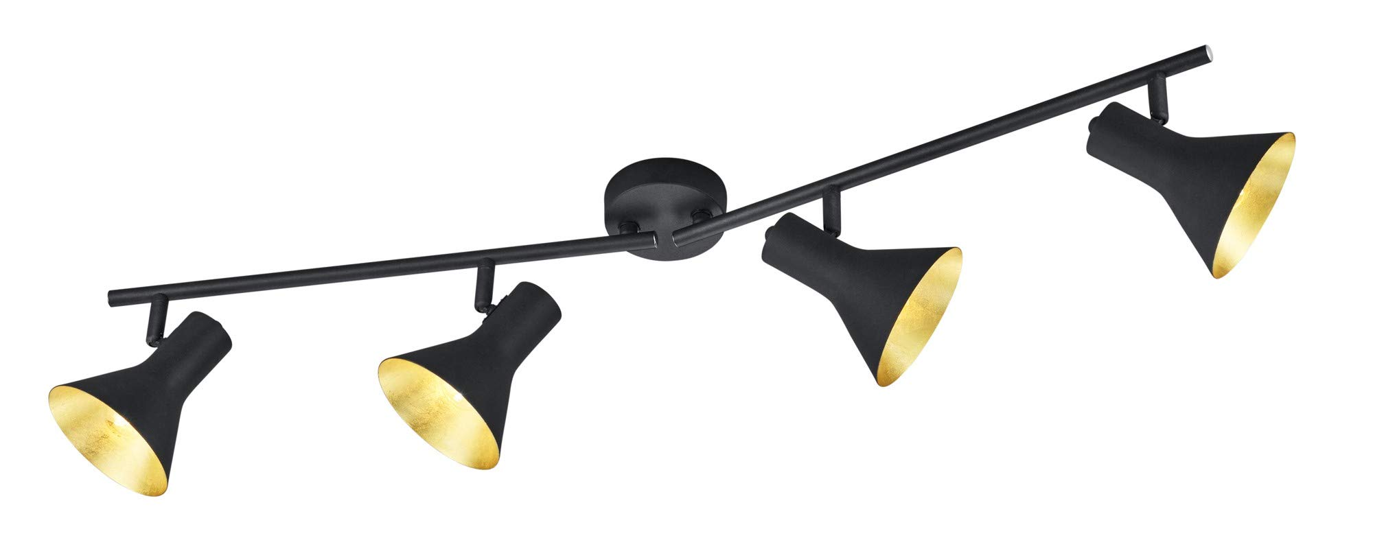 Reality, Spot, Nina 4xE14, max.40,0 W metal, Noir, Corps: metal, or L:84,5cm, L:11,0cm, H:21,0cm IP20,Pivotant
