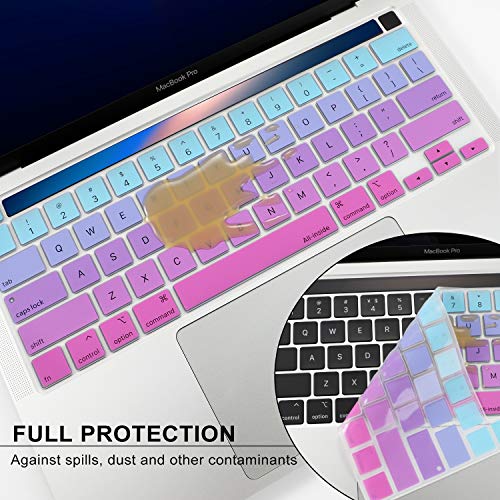 Funda para teclado de MacBook Pro 2020 A2251 A2289 A2141 bicolor 4