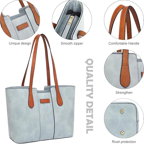 Image of ToLFE Tote Bags for Women Purses and Handbags Top Handle Satchel PU Leather Shoulder Hobo Bags | Top Handle