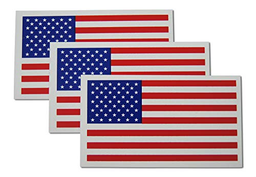 Set de 3 imanes decorativos bandera americana mini