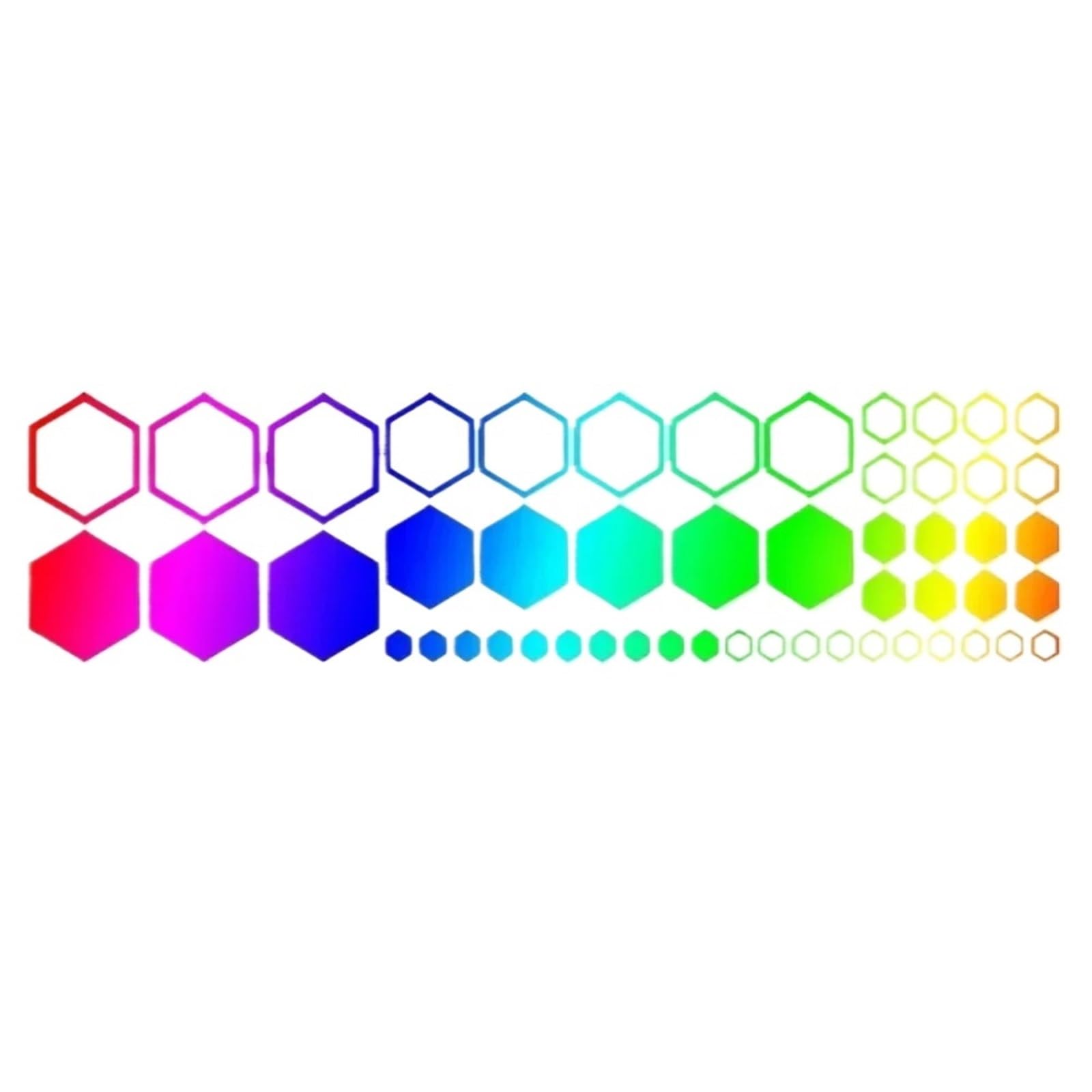 ZUXWUX Car Decal Honeycomb Auto Decals Large and Small Combination Hexagonal Stickers Car Body Decoration(Color5)