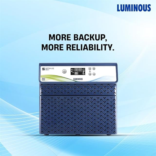 Luminous Optimus 2800 Pure Sine Wave Inverter Ideal for Home,Office & Shops | 2500VA Inverter | Reliable Power Backup | Smart Dispaly | High Performance | Easy Installation | 36 Months Warranty preview 2