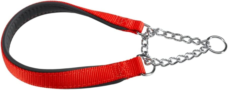 FERPLAST DAYTONA CSS half choke dog collar nylon soft padding colors