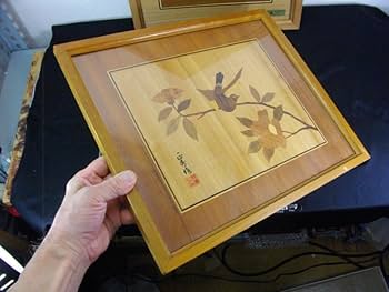 Amazon.co.jp: まとめて長澤正秀作箱根木象嵌細工木画H38.5 Amazon.co.jp: まとめて長澤正秀作箱根木象嵌細工木画H38.5