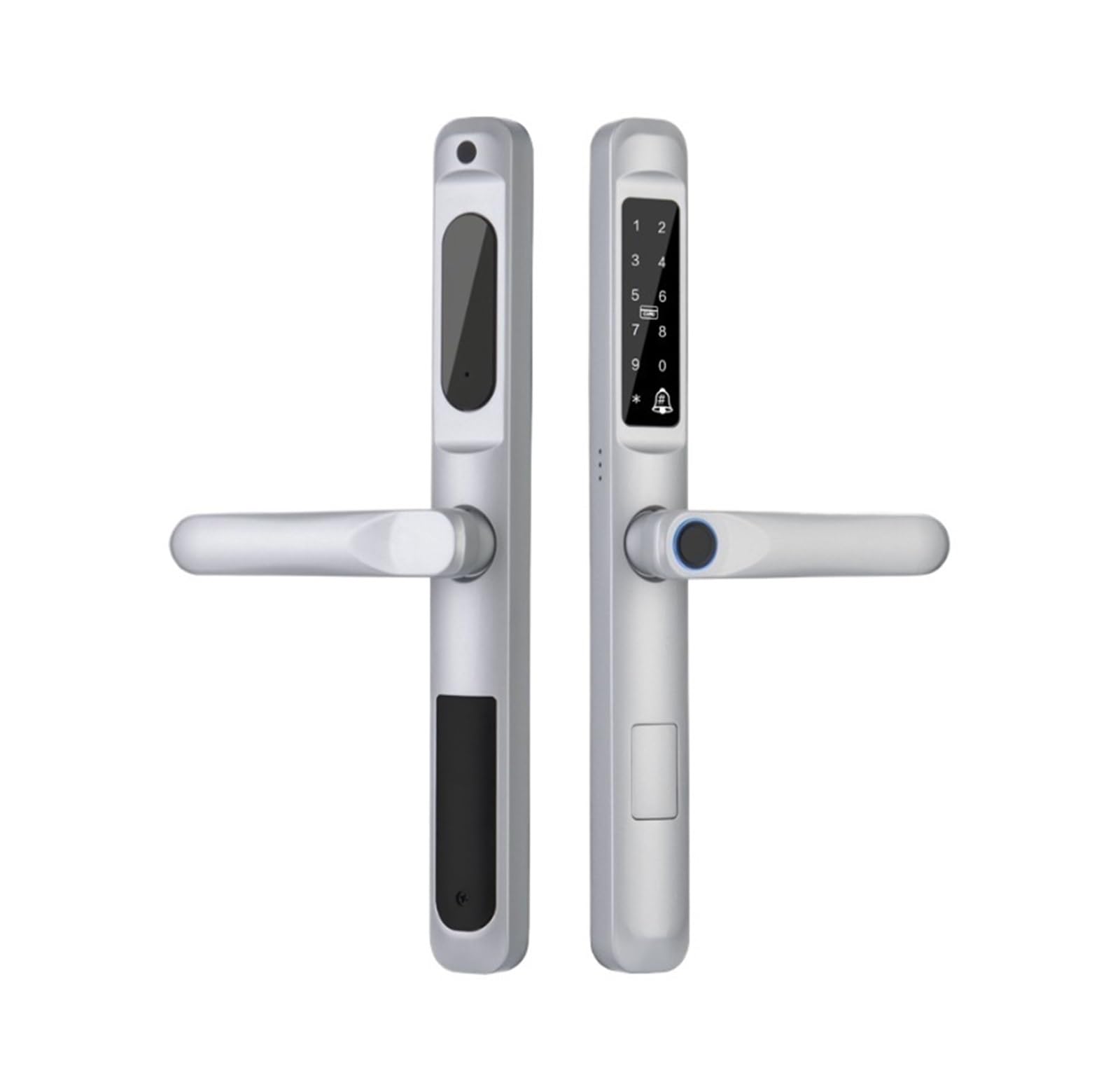Arunasc Nero Door Locks Fingerprint Smart Lock For Sliding Doors Slim Thin Electronic Door Lock Tuya App Control Easy Installation Smart(Nero)