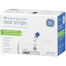 GE Glucose Monitor Strips, Box of 50