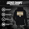 License Champs Hooded Sweatshirt | Official NCAA College Merch | Mens Womens Adult Hooded Sweatshirt | Mens Womens | Bar Logo, Black, XXL #3