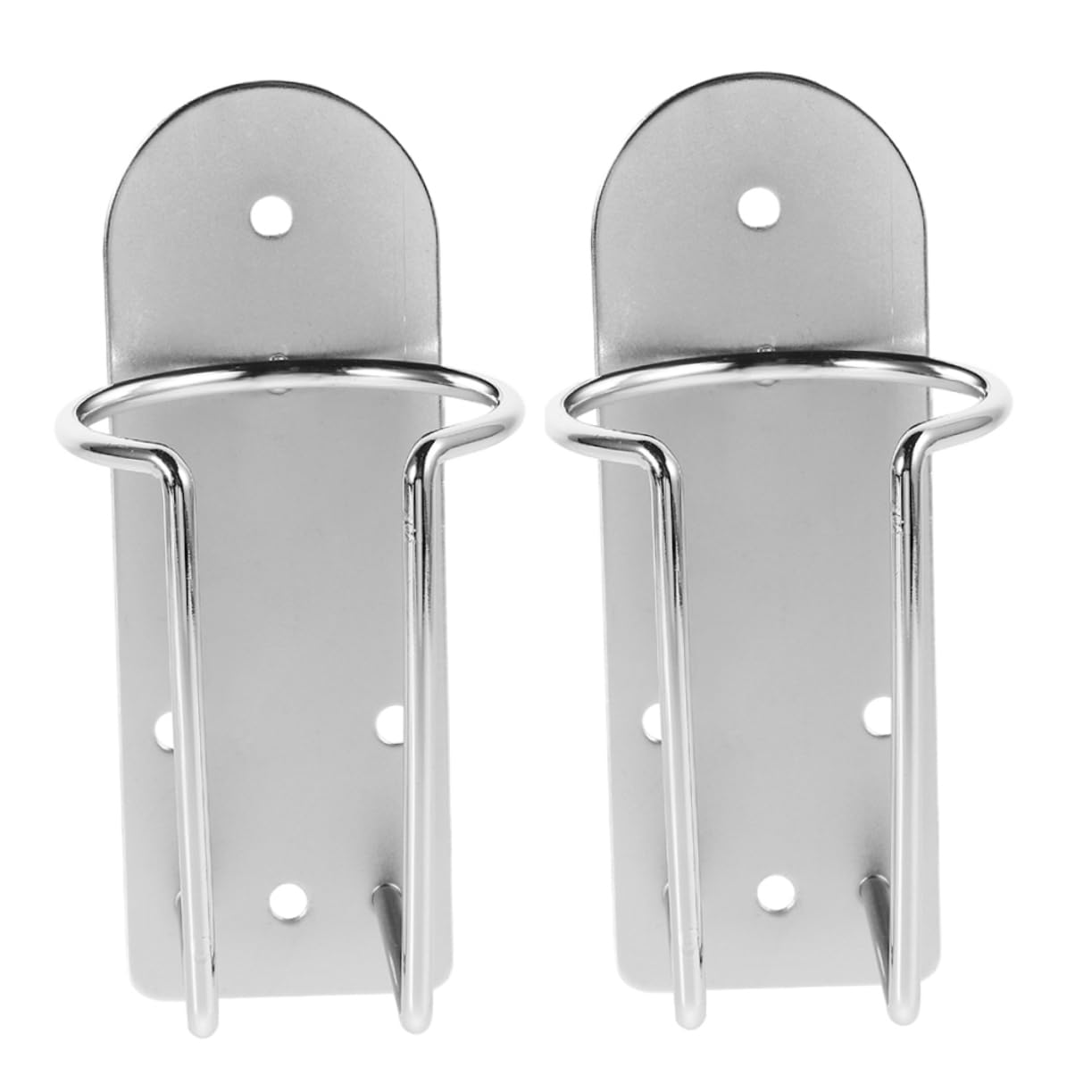 Healeved Stylish 2- -mounted Hair Trimmer Rack Hair Salon Accessory Holder in Stainless Steel