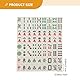 RATSTONE Mini Mahjong Set - Traditionelles Chinesisches Familienspiel mit 144 Steinen, Portable, Partyspiel