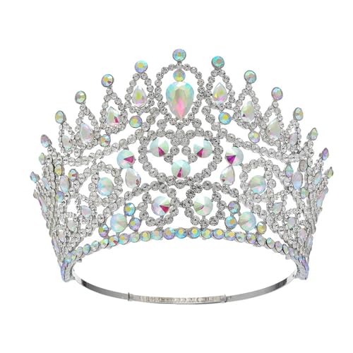 Couronne de concours de beauté en strass étincelants pour élection et miss